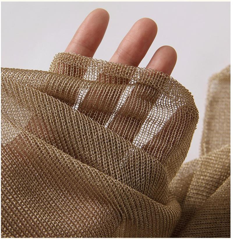 Crystal Mesh Fabric - Tissu observateur Bergame en Métal pour
