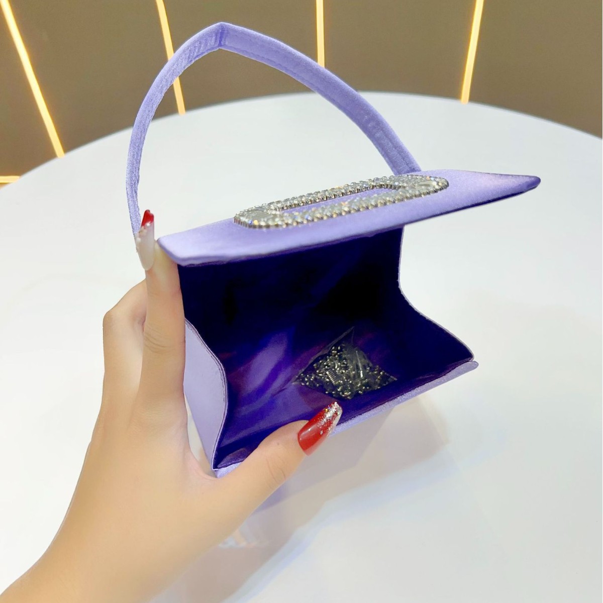Mini sac à main carré de luxe  - Tassel Fringe Trim avis et prix